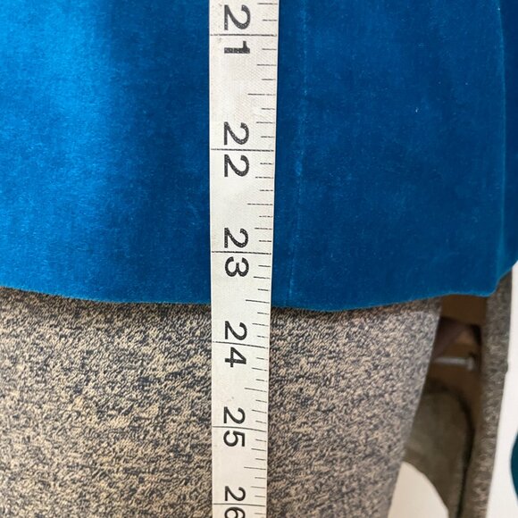 VTG GEORGE TEAL COTTON VELVET SIZE 16 JACKET WITH JEWELED BUTTONS - Picture 6 of 9